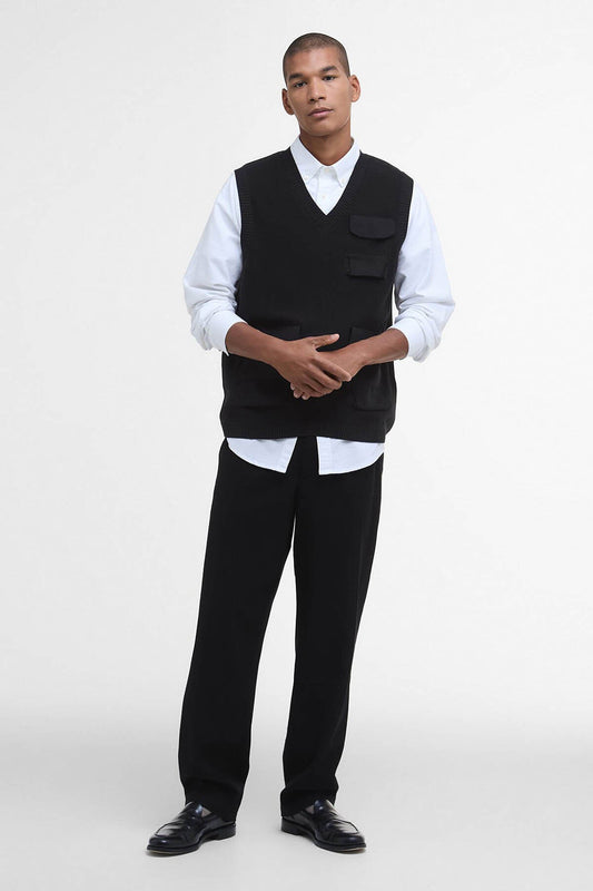 Multi-Pocket Sweater Vest
