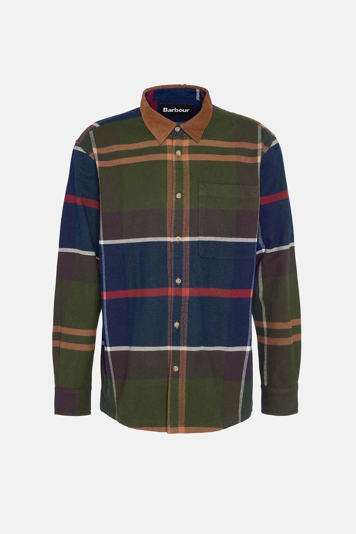 Bushlane Oversized Long-Sleeved Tartan Shirt